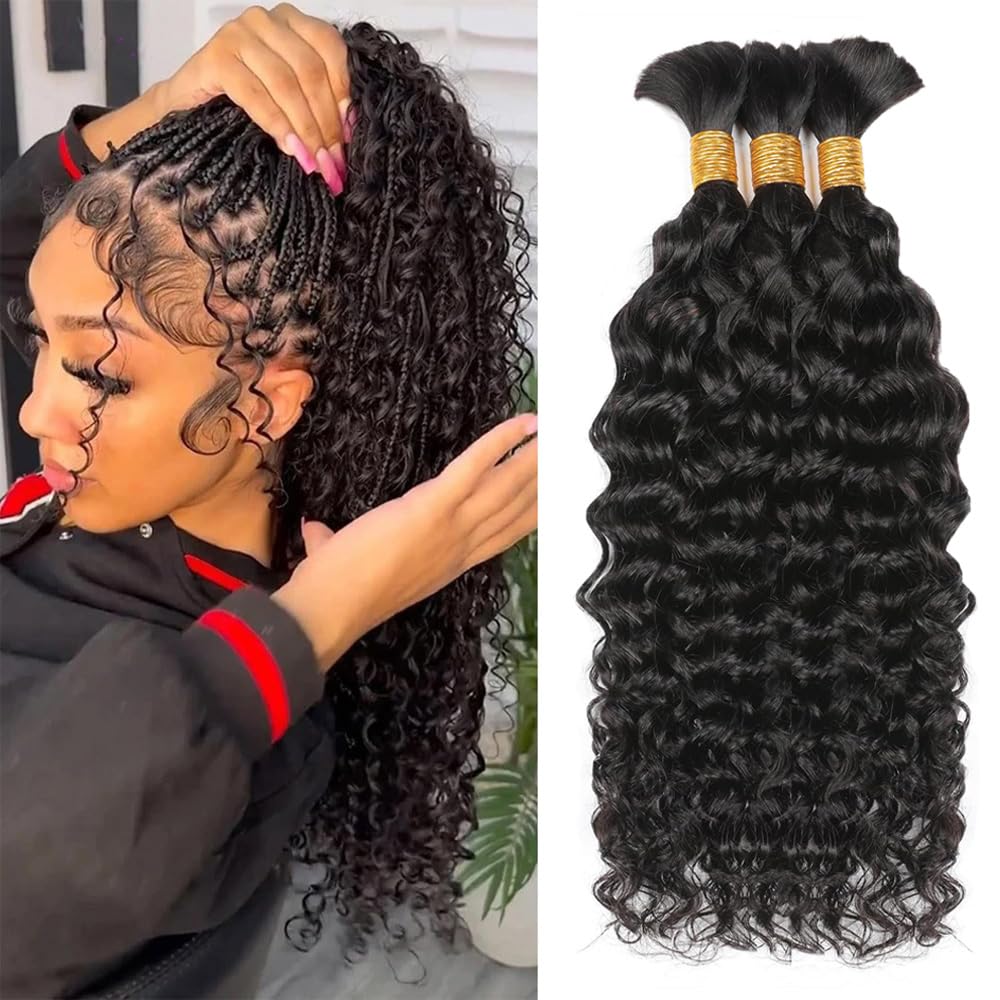 Water Wave Human Braiding Hair - đánh giá và giá Water Wave Bulk Human Hair For Braiding