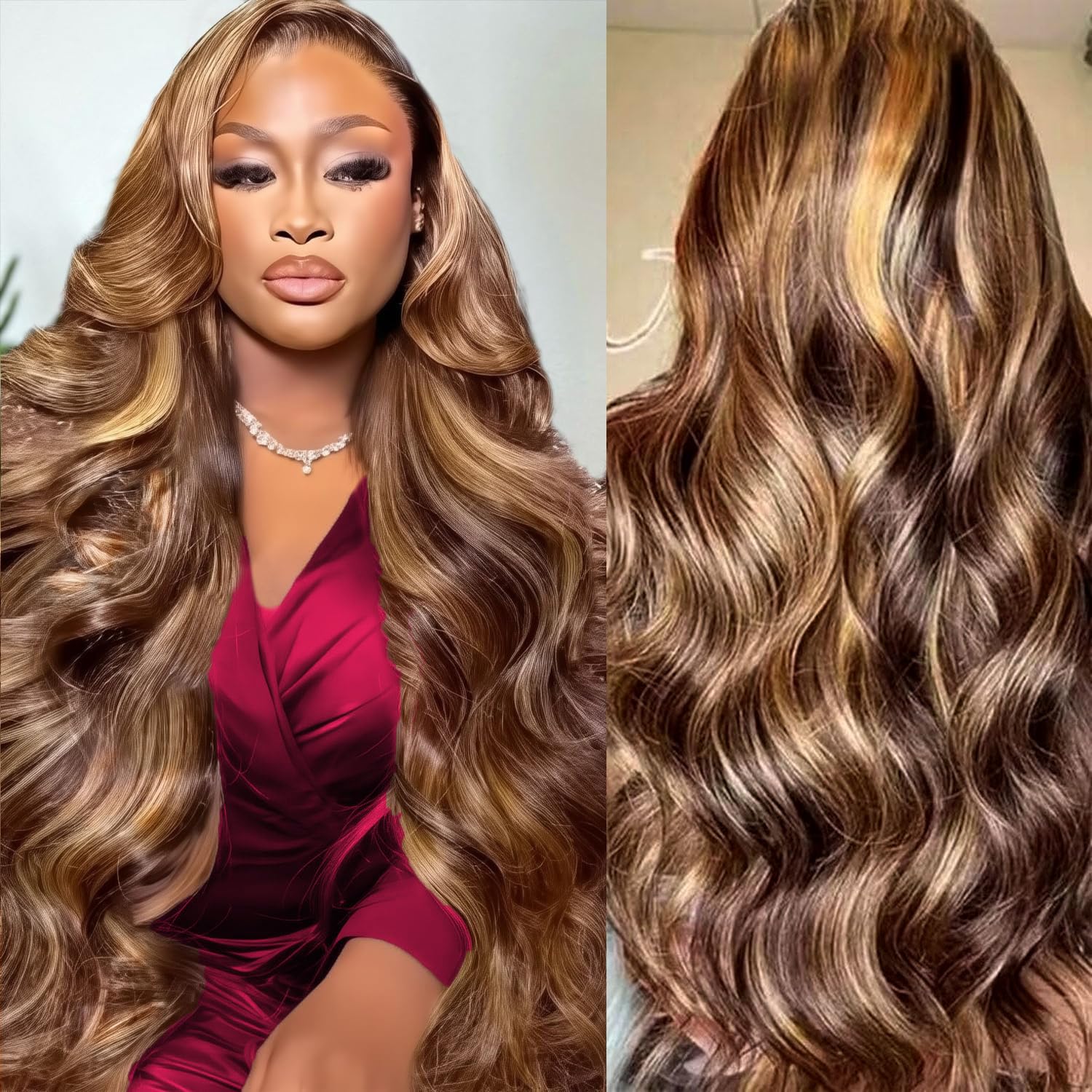HD Highlight 46 Inch 13x4 Body - đánh giá và giá Lace Front Wigs