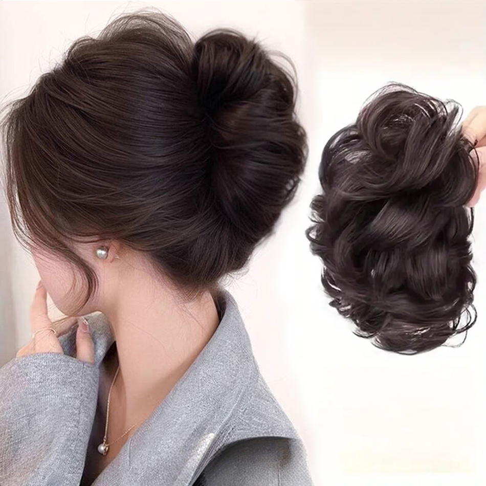 Synthetic Messy Bun Hair Piece - đánh giá và giá Claw Clip Messy Bun Hair Piece