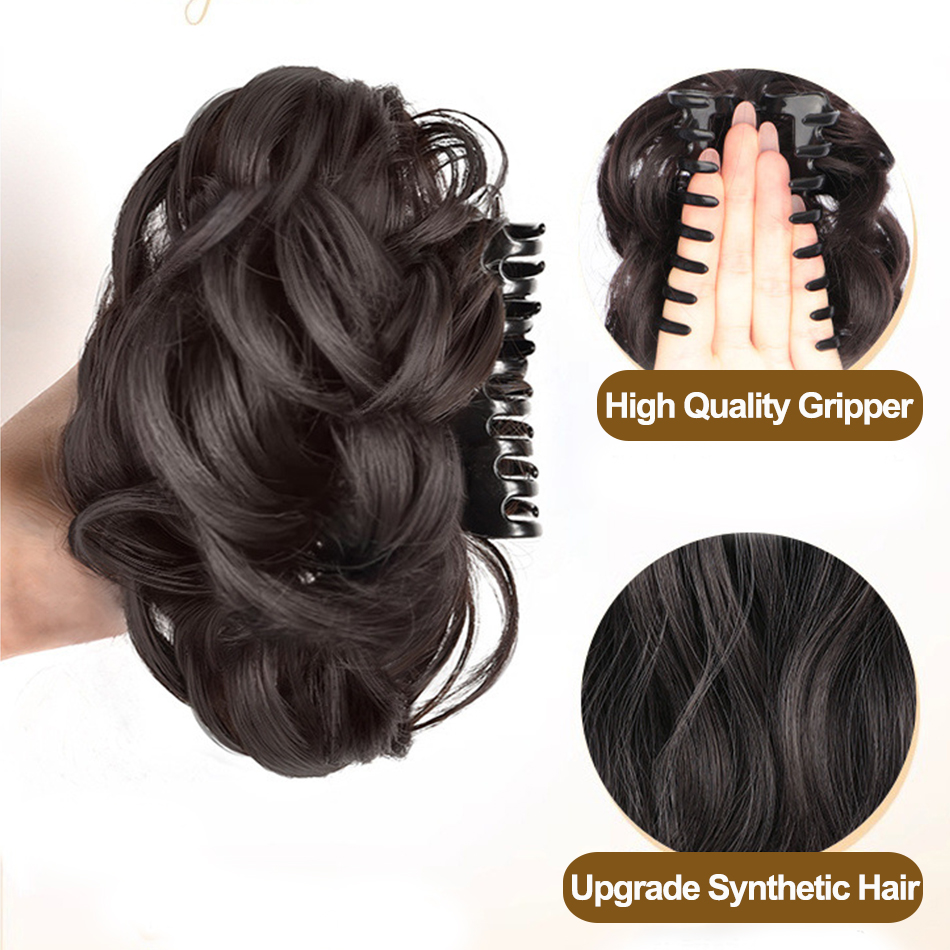 Synthetic Messy Bun Hair Piece - đánh giá và giá Claw Clip Messy Bun Hair Piece