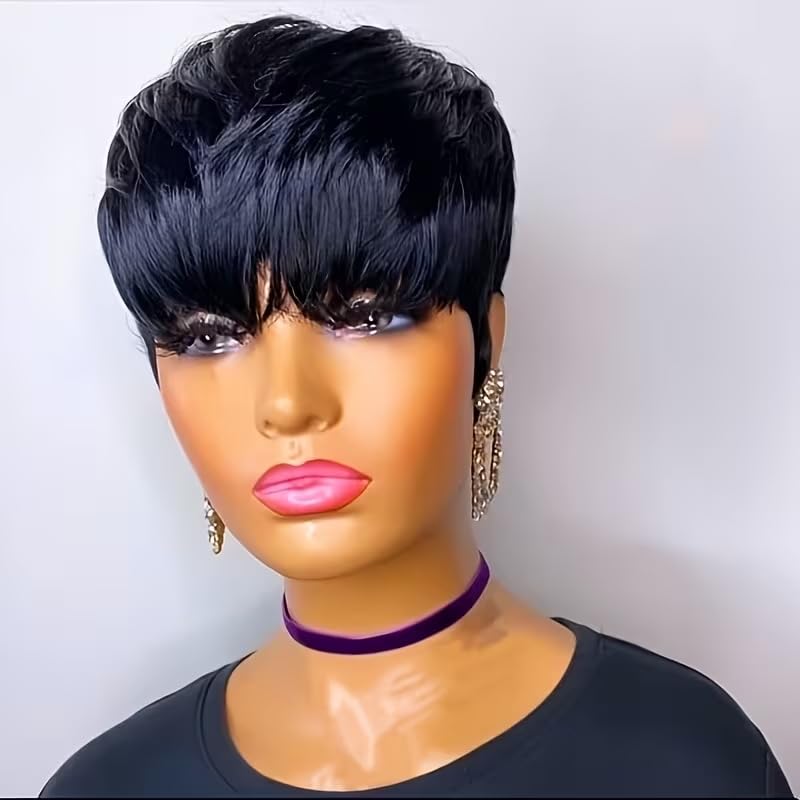 Short Pixie Cut Human Hair Wig - đánh giá và giá Short Pixie Cut Wig Human Hair Cheap