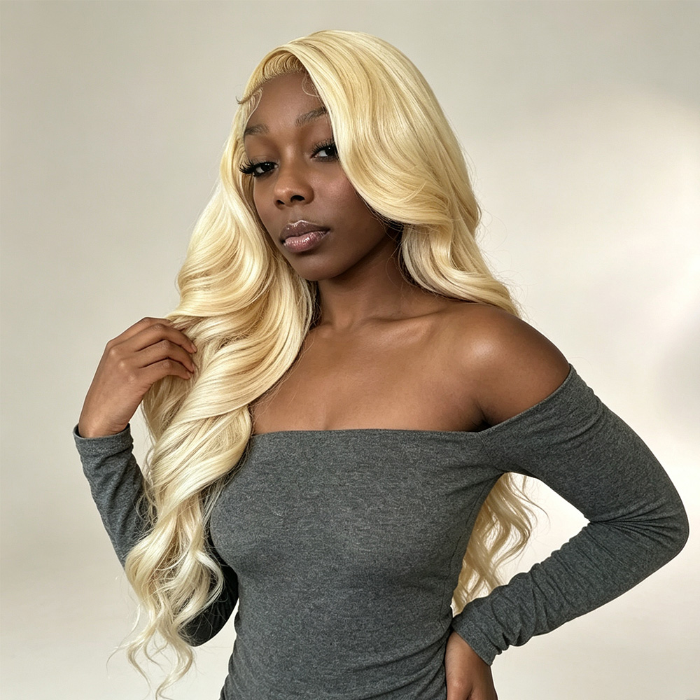 13x4 13x6 HD Transparent Lace  - đánh giá và giá 613 Blonde Body Wave Lace Front Wig