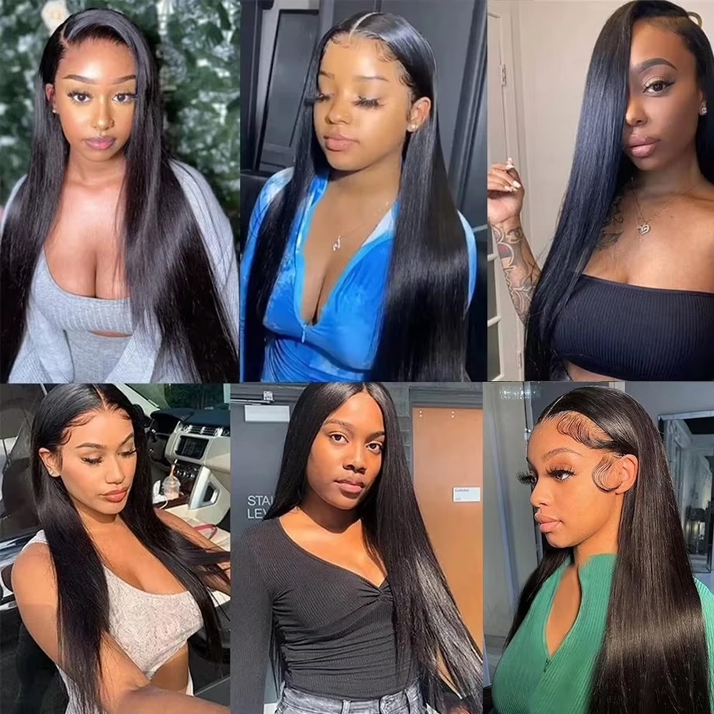 Natural Black Silky Bone Strai - đánh giá và giá Glueless Wear And Go Human Hair Wig