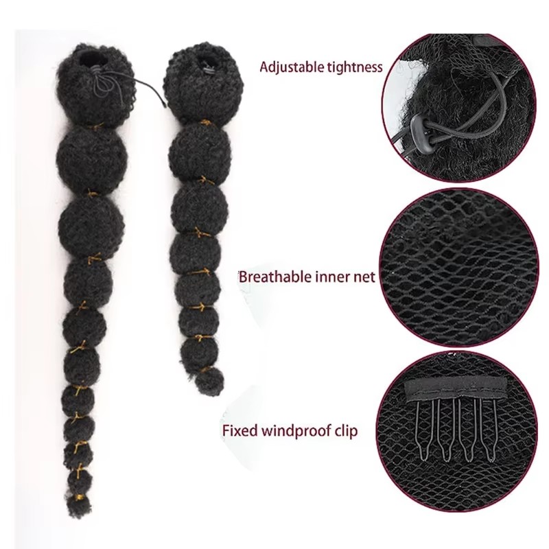Kinky Afro Puff Ponytail Exten - đánh giá và giá Drawstring Afro Curly Puff Ponytail