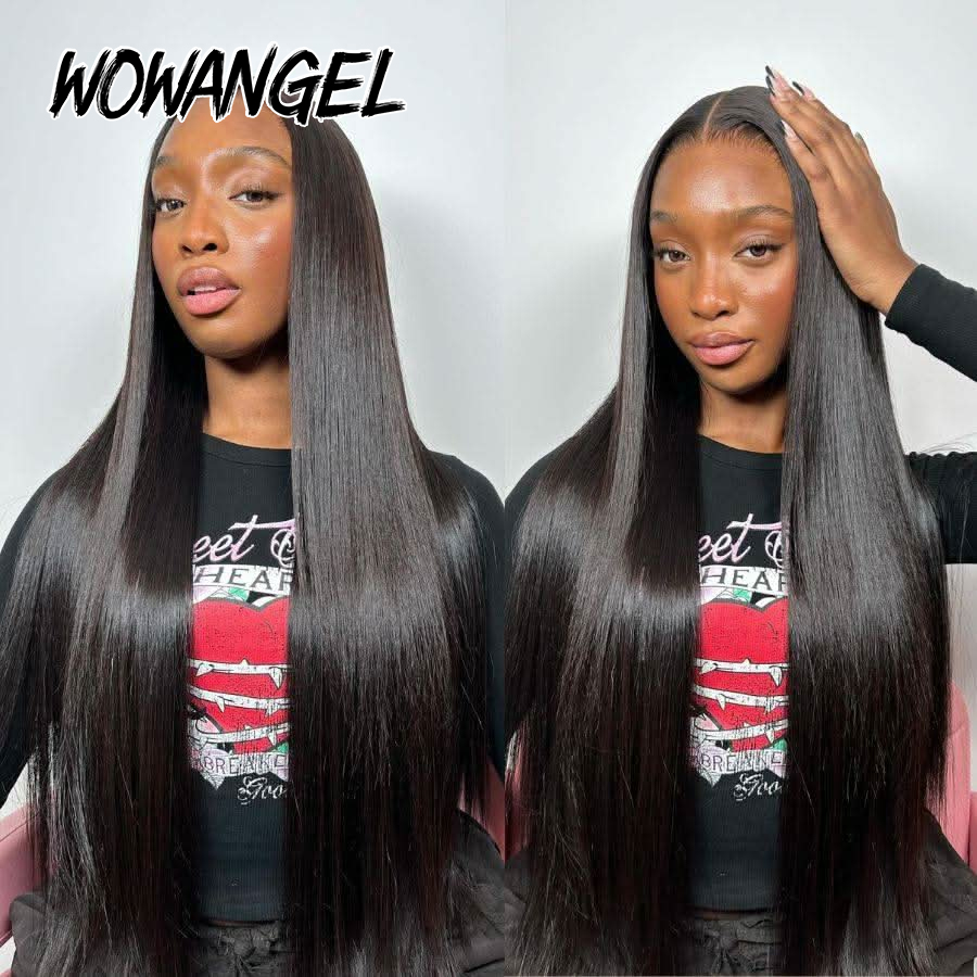 WOWANGEL Straight Lace Front W - đánh giá và giá Hd Lace Frontal Wig Human Hair Pre Plucked