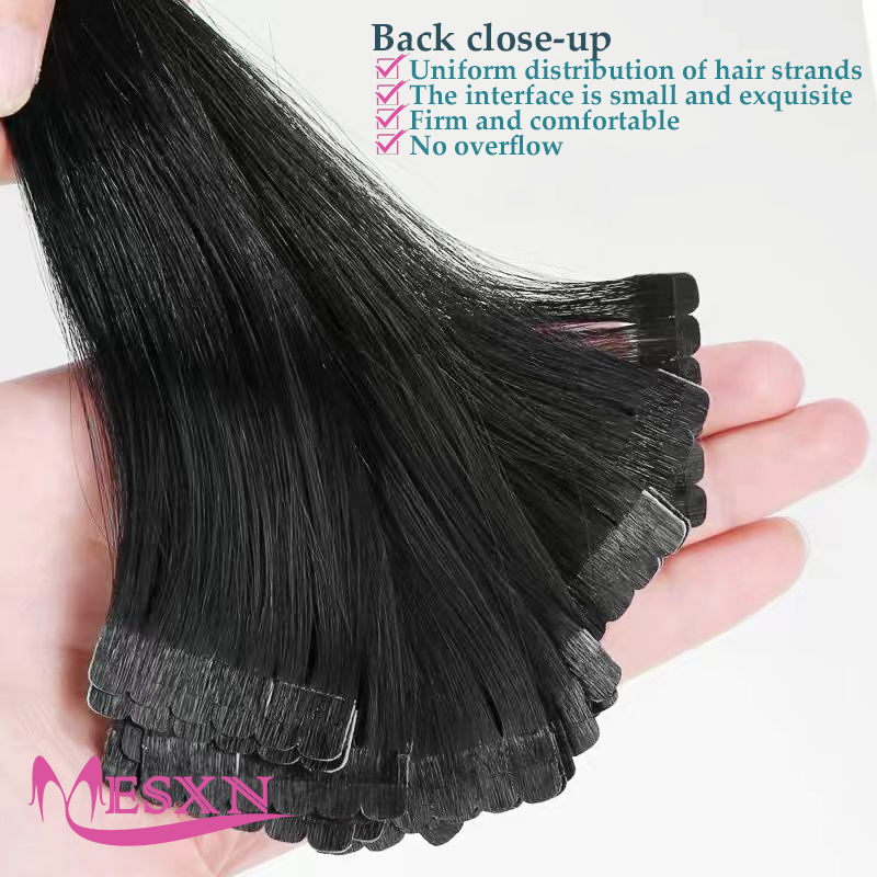 Mini Straight Tape In Human Ha - đánh giá và giá Invisible Tape In Extensions Real Hair