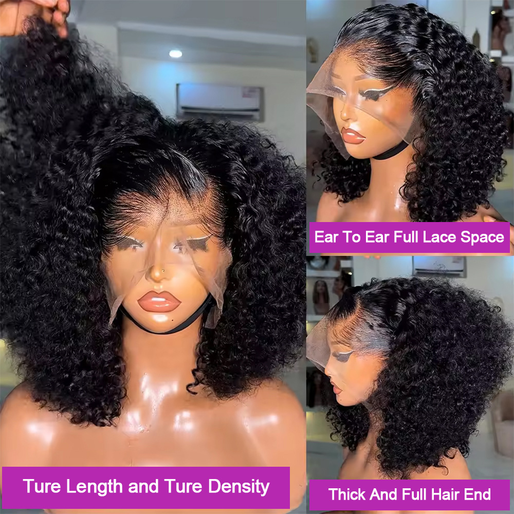 Water Wave Pre Cut Glueless Hu - đánh giá và giá Pre Parted 13X4 Lace Front Bob Wig