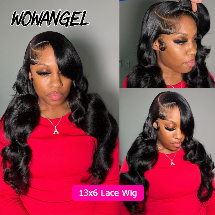 Wow Angel Body Wave Jet Black  - đánh giá và giá Hd Lace Frontal Wig Human Hair Pre Plucked