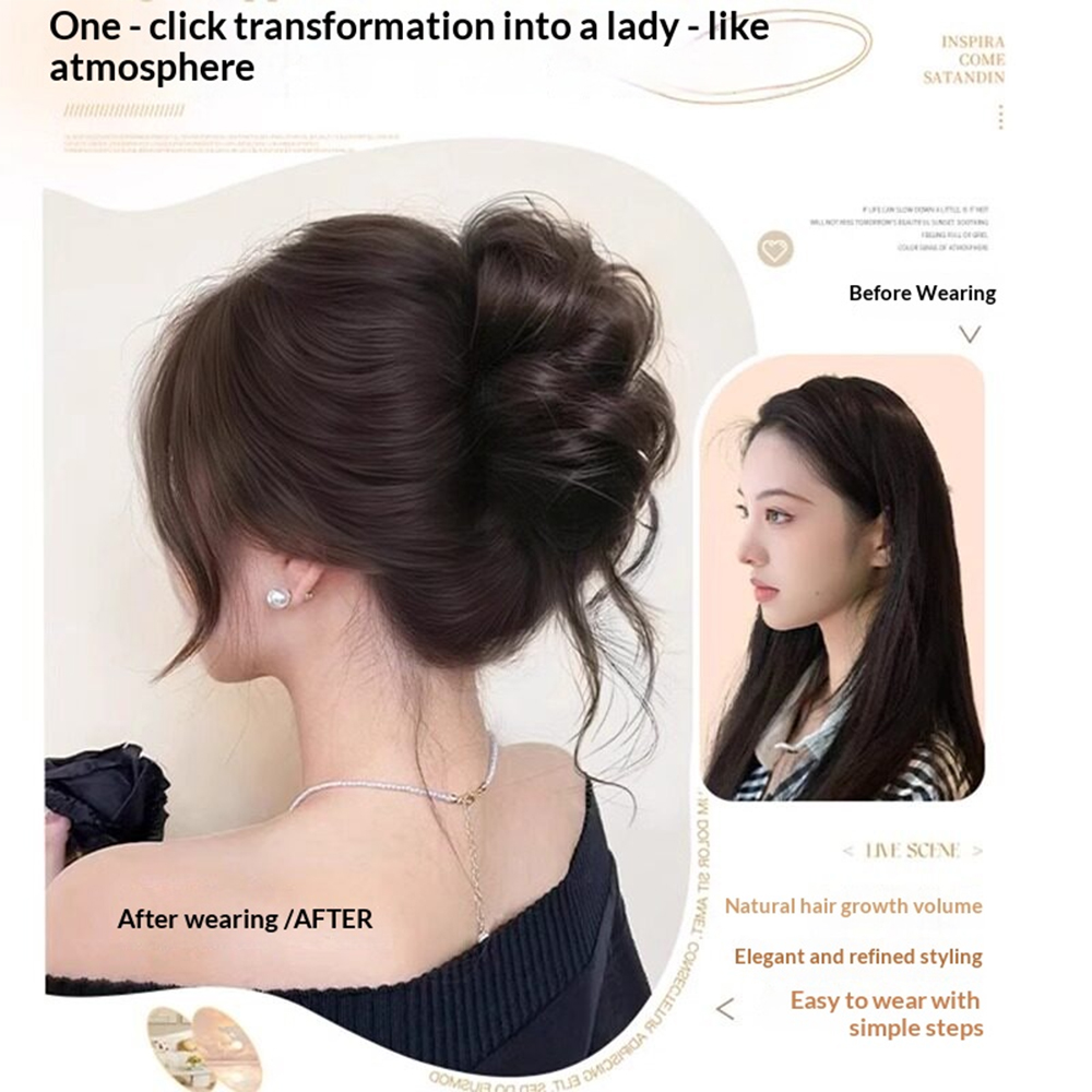 1pc Elegant Chignon Bun Extens - đánh giá và giá Claw Clip Messy Bun Hair Piece